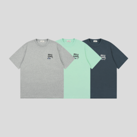 GOODBAI Have a Good Rest slogan印花撞色圆领oversize短袖T恤