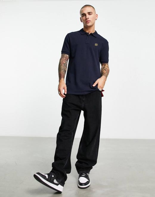 现货 Miumiu 两粒扣徽章标识翻领POLO衫 250g高克重珠地棉 硬朗挺括 商品图4