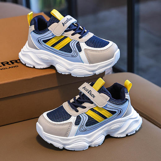 儿童校园小白鞋运动鞋秋季透气耐磨老爹鞋男女童防滑软底跑步鞋24-37 商品图7