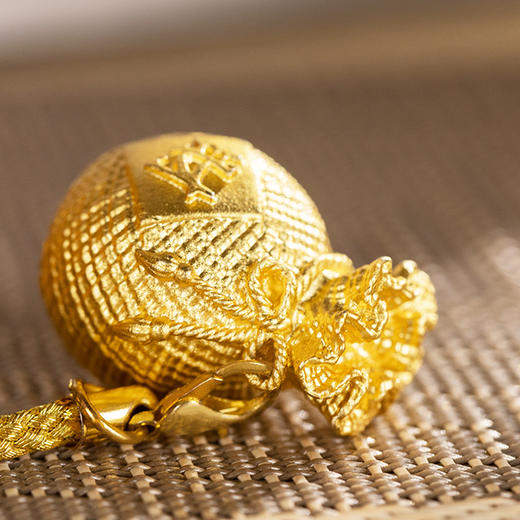 朱炳仁铜 福袋 挂件 招财挂饰包包配饰铜钱袋生日礼物 商品图3