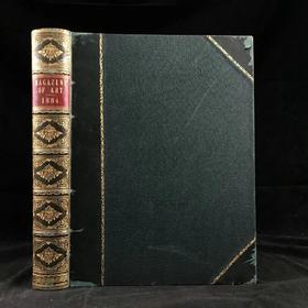 31*24cm！1884年 艺术杂志 数百幅插图 真皮精装大16开