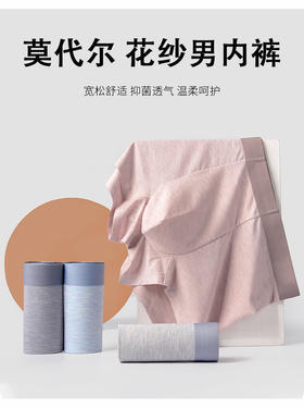 花纱莫代尔男士内裤UA51022