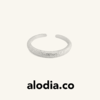【于文文同款】alodia.co 品牌直发 溺星戒指 925银细闪砂工艺闪耀璀璨素圈开口可调节 商品缩略图0