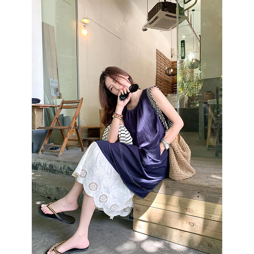 【折后再享2件88折】最后一波现货！下摆拼接背心连衣裙 日常229.99/件 立减80 秒杀149.99/件！！ 商品图3