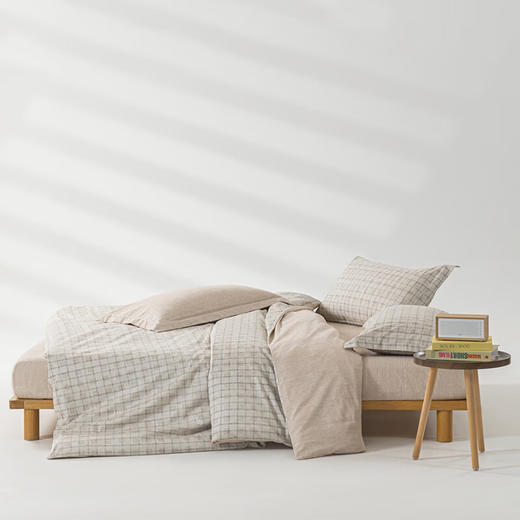 【分仓直发包邮】无印良品60支新疆长绒棉四件套（经典格/牛仔格）MJ-T2024-0291 商品图4