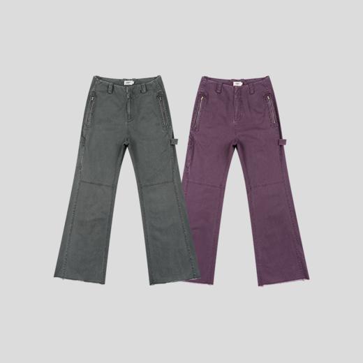 GOODBAI 916工装无腰带拼接拉链口袋直筒休闲裤 商品图1