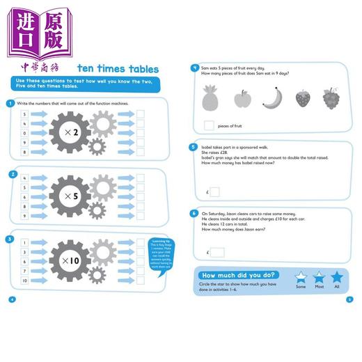 【中商原版】Collins Easy Learning KS2 Multiplication & Dvision Ages 7-9 柯林斯易学儿童 乘除法 7-9岁 英文原版小学数学 商品图2