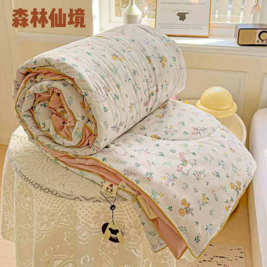 🔥【韩国双层纱夏凉被】春夏新品‼蹲点抢出口💥官仓直发‼ 低至两位数抢‼✨线下门店零售价988元 🌸又柔❗又软❗又舒服的一款夏被 【双层纱A类云朵棉大豆被】  商品图6