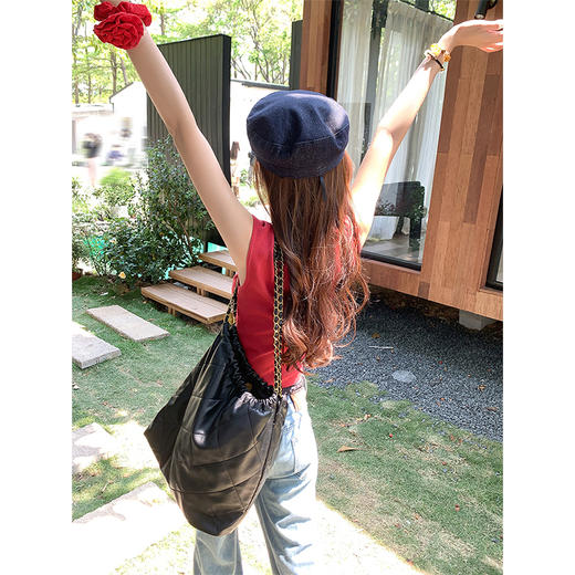 <曾小咸推荐>现货秒杀！最后一波 ！！2色气质方领修身小飞袖T恤 日常99.99 立减50 秒杀49.99！ 商品图5