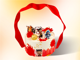 限时特卖【哪吒儿童蛋糕】儿童动画蛋糕 下午茶生日蛋糕，适合4-6人食用。