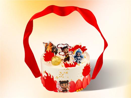 限时特卖【哪吒儿童蛋糕】儿童动画蛋糕 下午茶生日蛋糕，适合4-6人食用。 商品图0