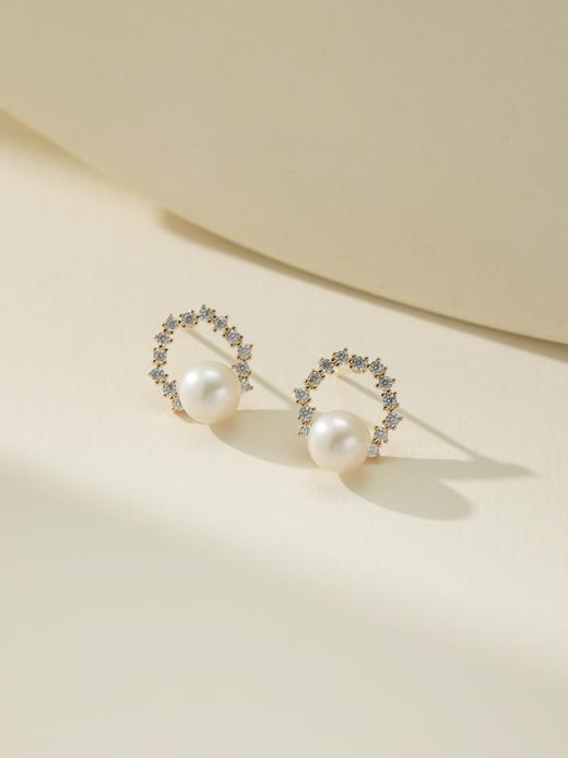 IIPO宜珠宜宝花环6-7mm 淡水珍珠925银镀金(礼盒装) 商品图1