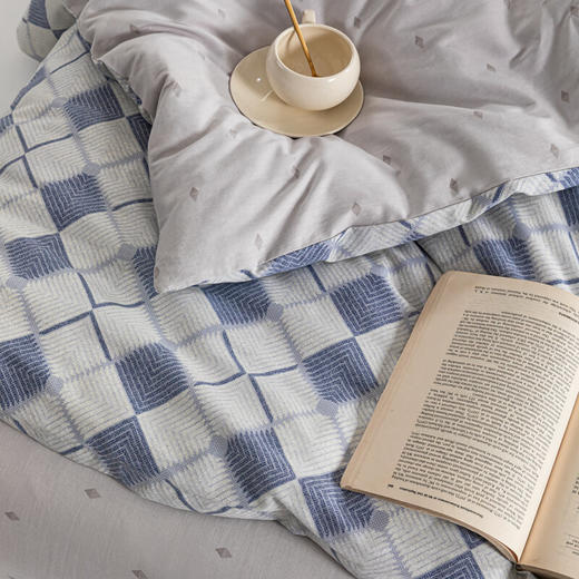 【分仓直发包邮】无印良品60支新疆长绒棉四件套（经典格/牛仔格）MJ-T2024-0291 商品图12