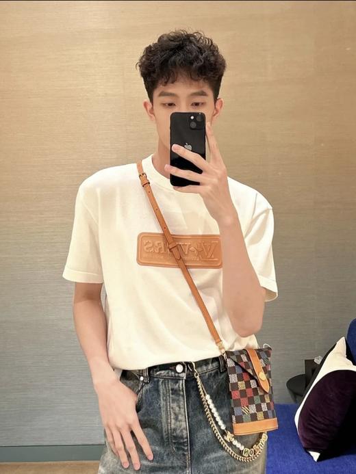 驴家 LV 25浮雕皮标棉质针织T恤（DY） 商品图8