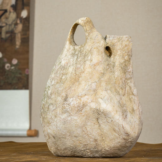 清	皮囊壶形赏石 商品图0