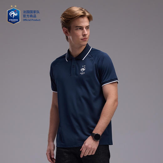 【官方正版】法国国家队丨春夏新款深蓝POLO简约商务通勤短袖 商品图2