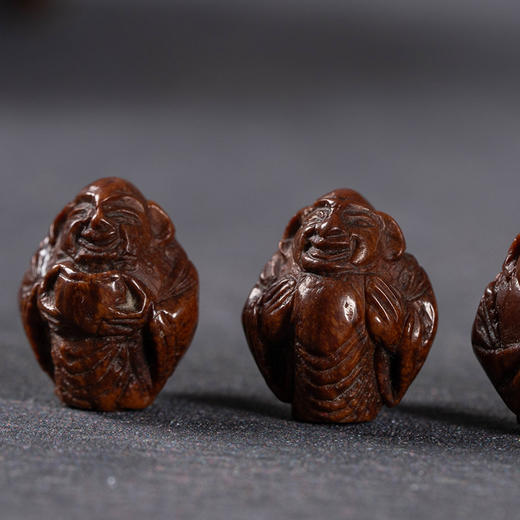 清	核雕罗汉老珠子一组（四枚） 商品图2