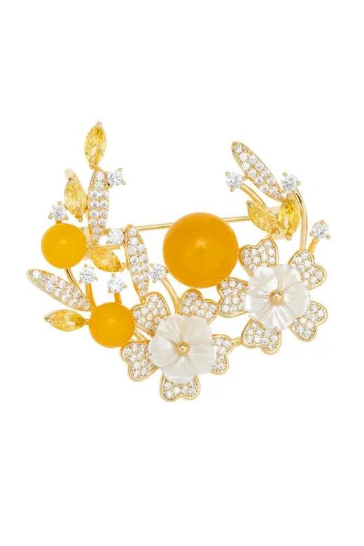 ESTACIA 精致花朵优雅配饰胸针 21717 商品图3