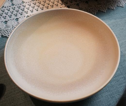 拉丝米黄深盘 8寸 商品图0