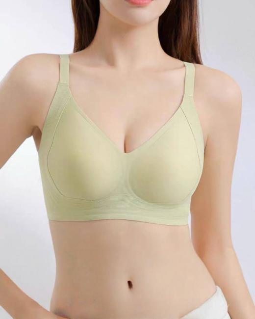 无痕内衣女 小胸夏季薄款 无钢圈舒适贴合提拉聚拢凉感透气文胸2118446 商品图3