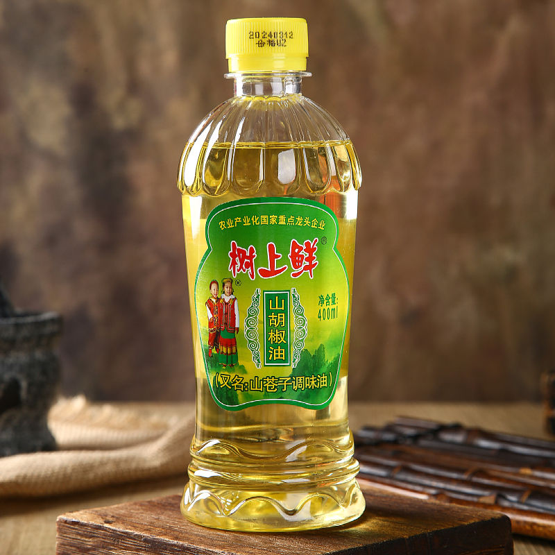 树上鲜山胡椒油400ml，去腥提鲜，凉拌炒菜均可，家乡特色调味品