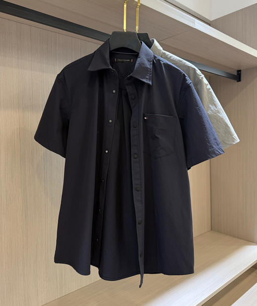 男士tommy速干短袖衬衫衬衣042501 商品图2