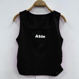 MZ字母休闲背心（黑白红绿）春季 951010030321