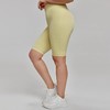 【限时秒】YOGACODE【火树银花系列】大码运动短裤高腰强包裹7A抗菌微胖骑行裤胖mm瑜伽5分裤DWS215043 商品缩略图3