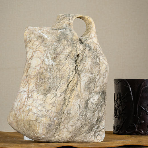 清	皮囊壶形赏石 商品图4