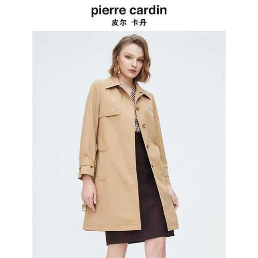 [皮尔卡丹女装]简约知性修身通勤干练气质连衣裙 商品图1