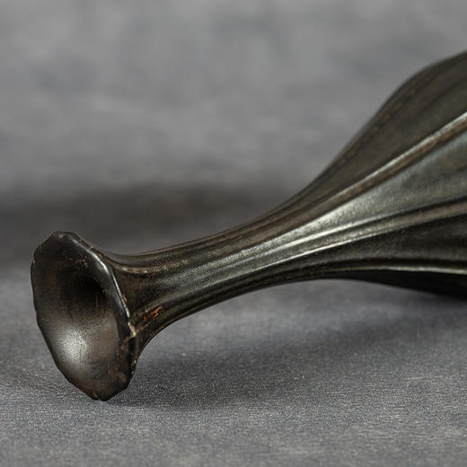 清	紫檀瓜棱形花插（一对） 商品图2