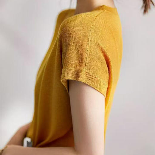 优选丨纤束马简约银丝圆领小飞袖 XFT-2019 商品图5