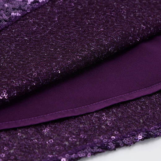 QF872斯尔丽25夏季新款宴会礼服亮片绣花喜婆婆气质优雅贵气连衣裙 商品图8