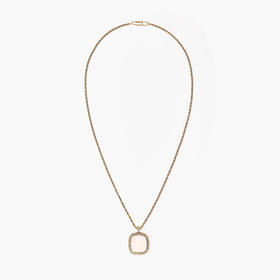 订购8周到｜Aurélie Bidermann-Miki-玫瑰色 石英 长项链［法国设计师］