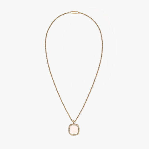 订购8周到｜Aurélie Bidermann-Miki-玫瑰色 石英 长项链［法国设计师］ 商品图0