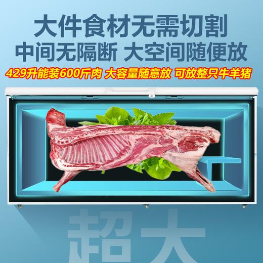 海尔（Haier）国家补贴【顶配无需除霜】冰柜商用卧式大容量冷冻柜家用冰柜一级能效单温冷藏冷冻转换柜 429GHP/钢板内胆/一级能效/ 429L 商品图11