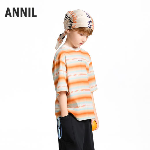 【实体店同款】男童圆领短袖针织衫夏季新款安奈儿童装AB521646 商品图1