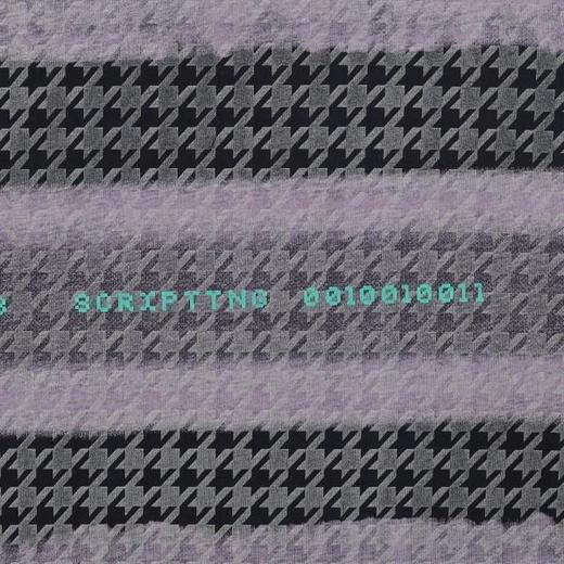 T3338夏季高级感新款美式撞色提花条纹圆领短袖T恤字母印花百搭上衣 商品图3