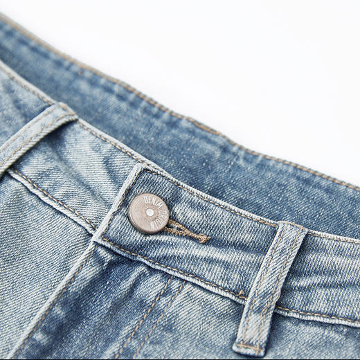 【新品上市】HX 夏季水洗牛仔九分裤合体版型复古S210520039101 商品图8