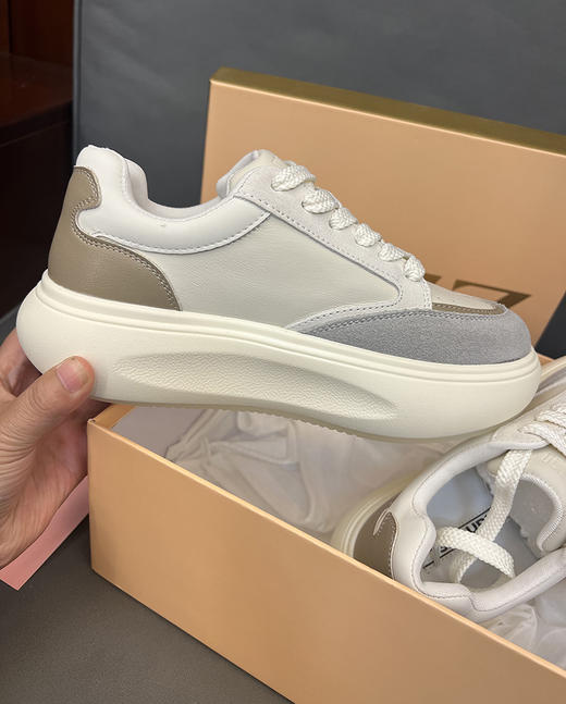 【赵丽颖同款】73h+の缘！原价999！ 小熊玩偶厚底休闲面包运动鞋女 商品图9