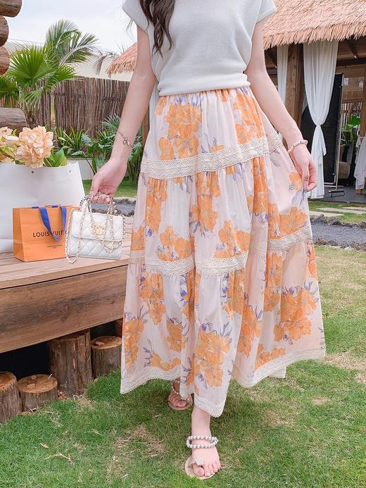 张心子【假日时光】气质显瘦弹力针织衫亮片织带上衣 U2504093 商品图4