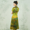 乔万尼桑蚕丝真丝连衣裙19mm重磅新中式旗袍EM2E728 商品缩略图4