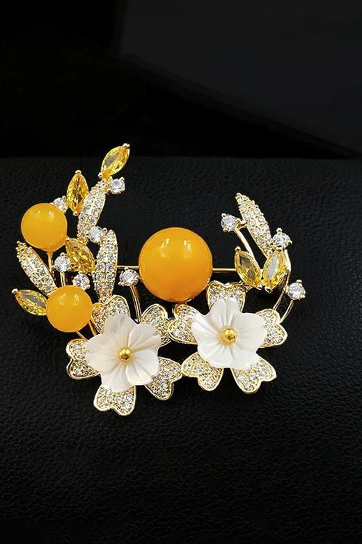 ESTACIA 精致花朵优雅配饰胸针 21717 商品图1