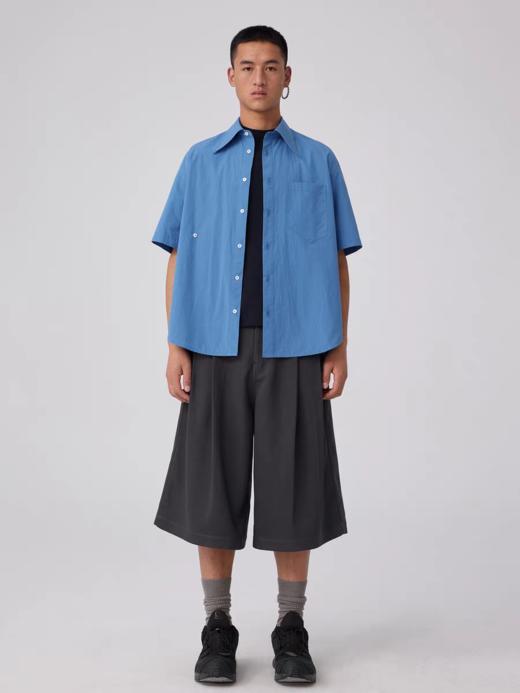 Simple Project/Y2559/可收腰基础款短袖衬衫 商品图1