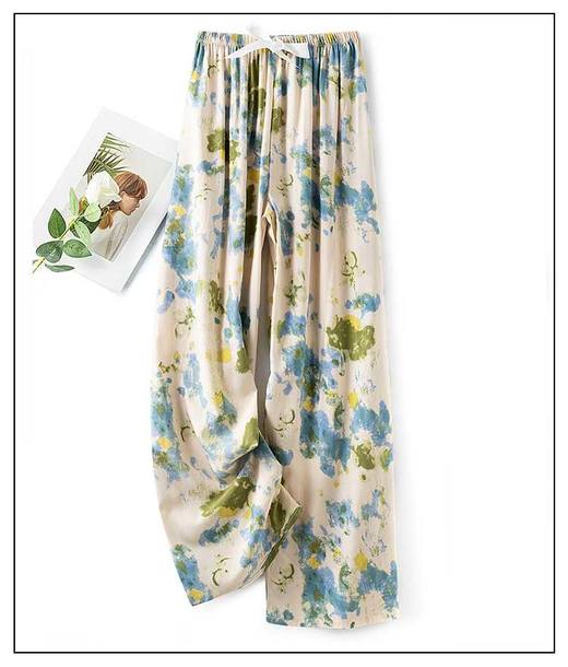 【满2件/59元】【秀黛】女直筒绵绸单裤休闲裤女士夏季单裤S2553003T【门店同款】 商品图3