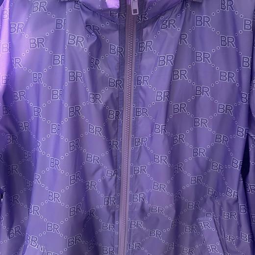 MC连帽满印长袖风衣外套50401（紫）夏季952010720321 商品图3