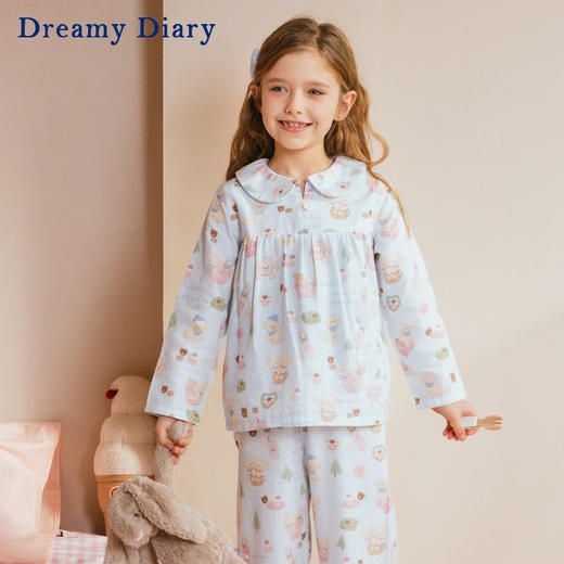 新款！圆圆自留款~轻薄透气王炸睡衣❗女宝男宝都有！美国高端童装【Dreamy Diary纯棉双层纱儿童套装、莫代尔套装】上海百盛、久光百货专柜有售！A类婴幼儿标准 ✅穿着零感无负担丨品牌直发 商品图12