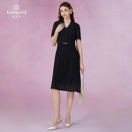 乔万尼连衣裙新款女夏季高端精致真丝里料EM2E743 商品图3