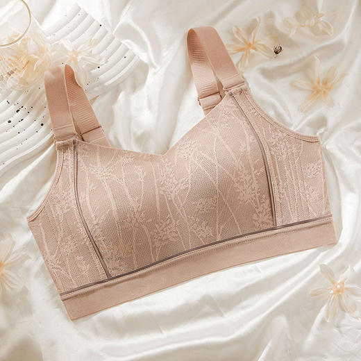 QC-W6221*  提拉内衣女大胸显小薄款无痕缩胸全罩杯收副乳防下垂显胸小文胸（单件） 商品图1