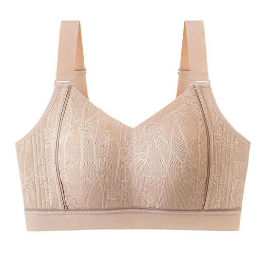 QC-W6221*  提拉内衣女大胸显小薄款无痕缩胸全罩杯收副乳防下垂显胸小文胸（单件） 商品图4